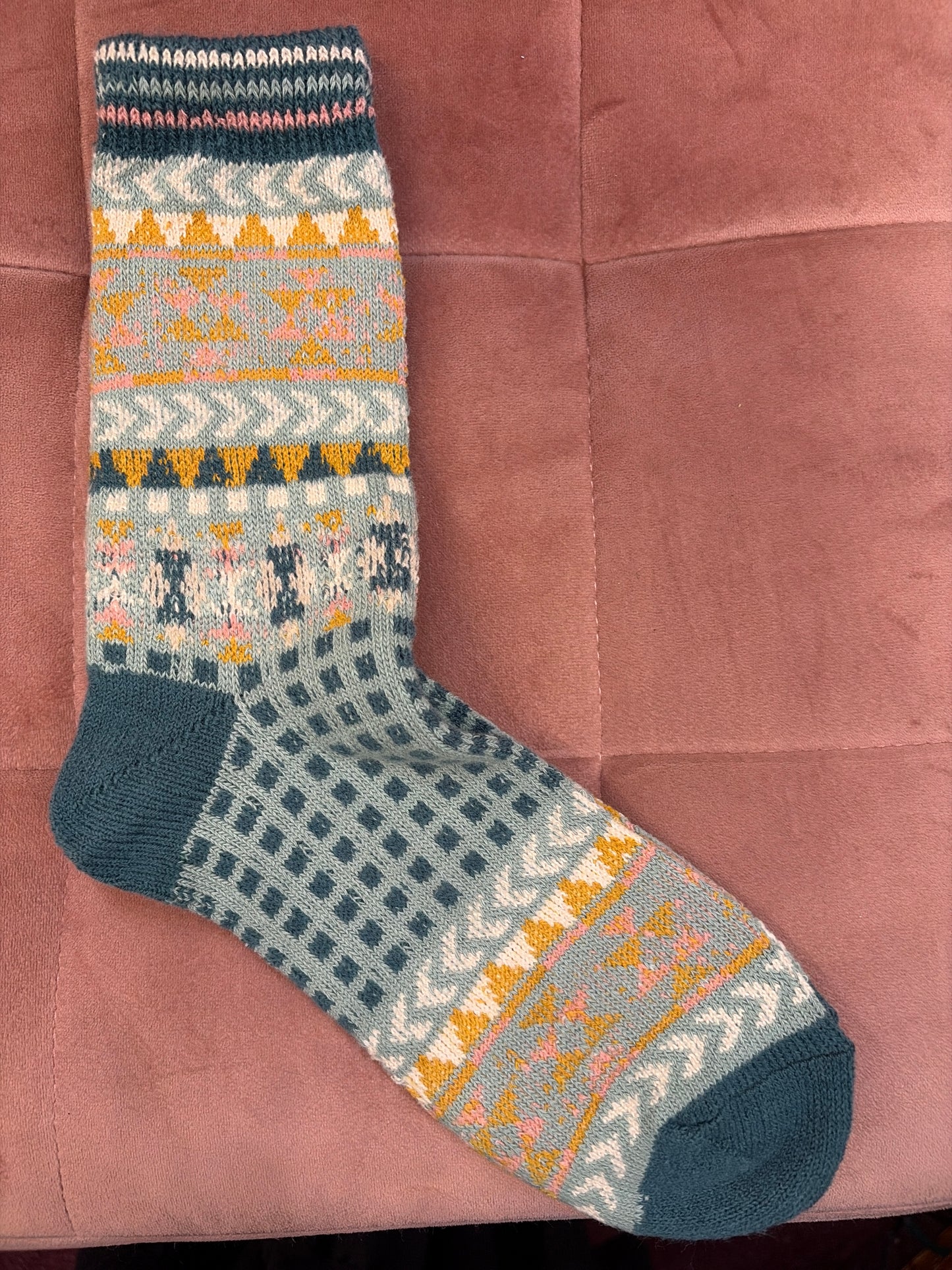 Socks - Sage Argyle