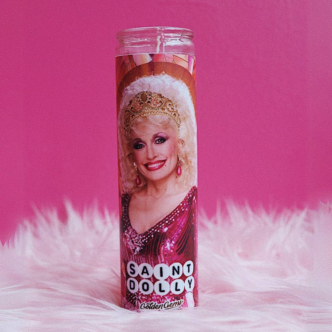 Saint Dolly Prayer Candle
