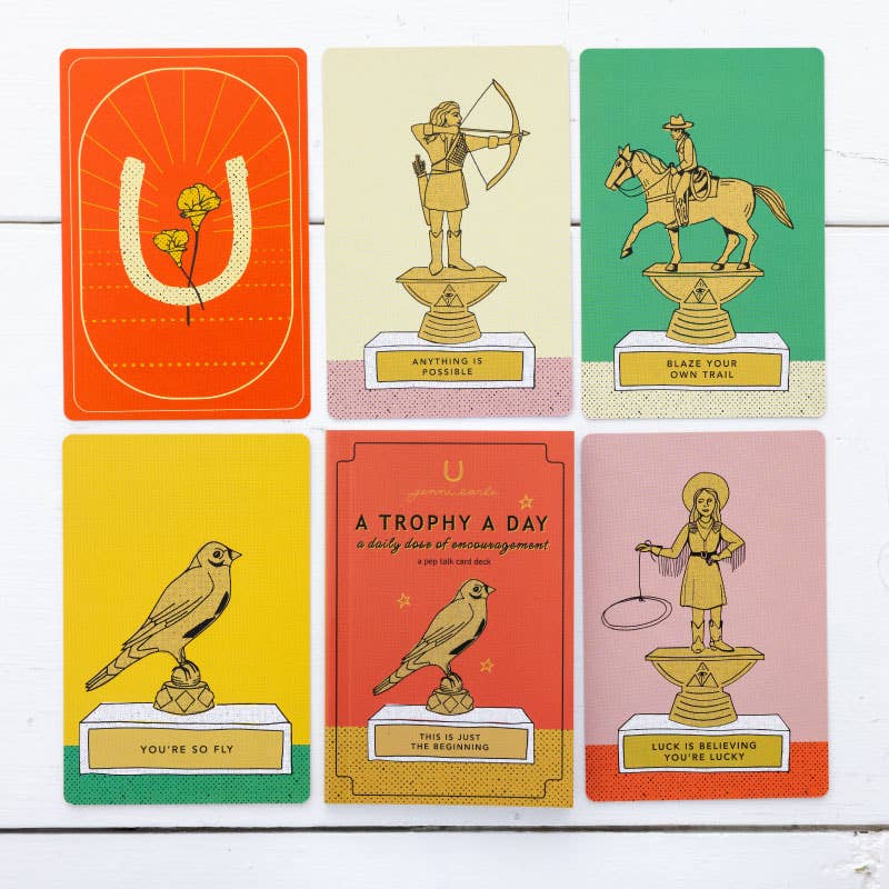 A Trophy A DAY - Pep Talk Oracle Card Deck