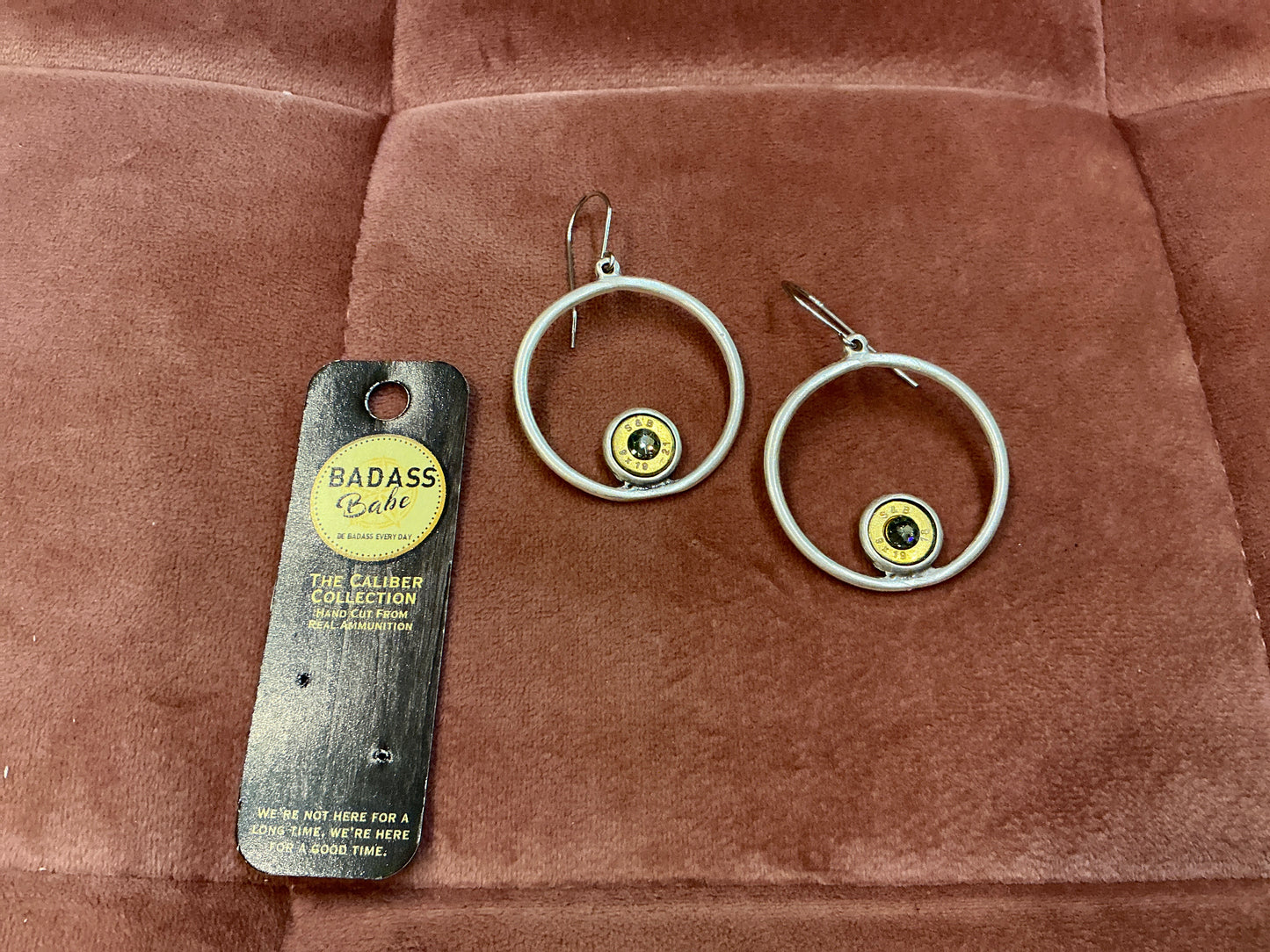 Silver Hoopdeys with Bezel