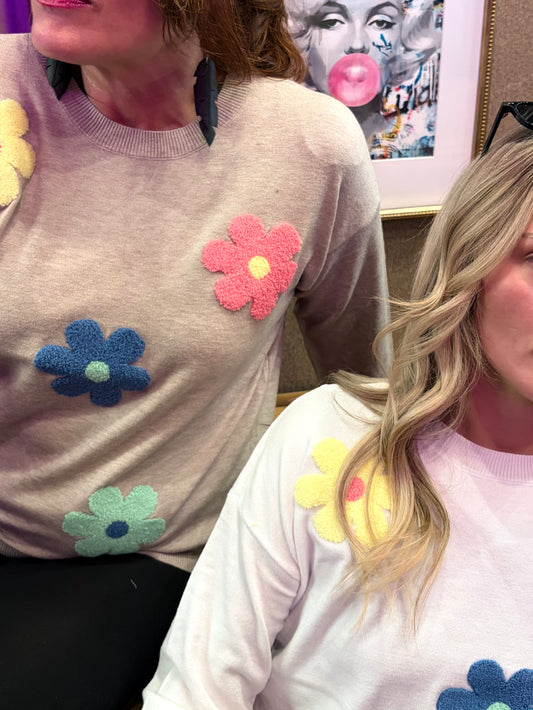 Spring Flowers Sweater