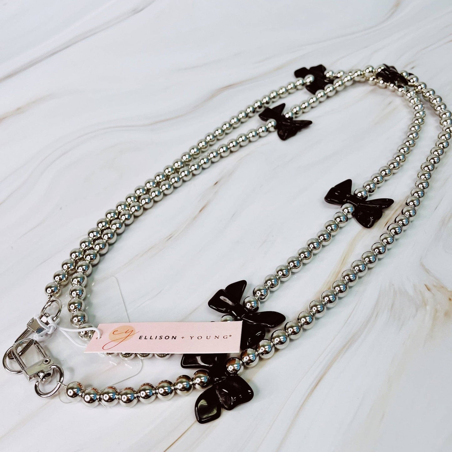 Bows And Beads Phone Lanyard