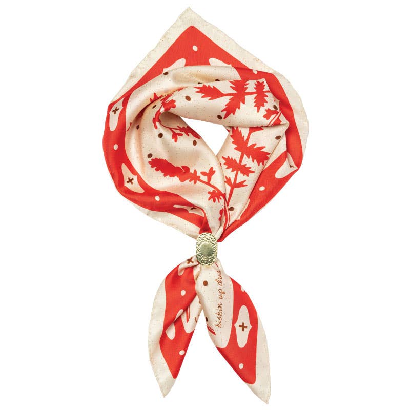 'kickin' up dust' silk scarf