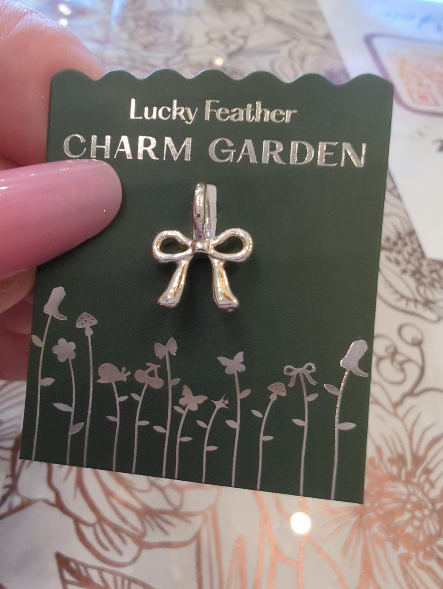 Charm Garden - Bow Silver