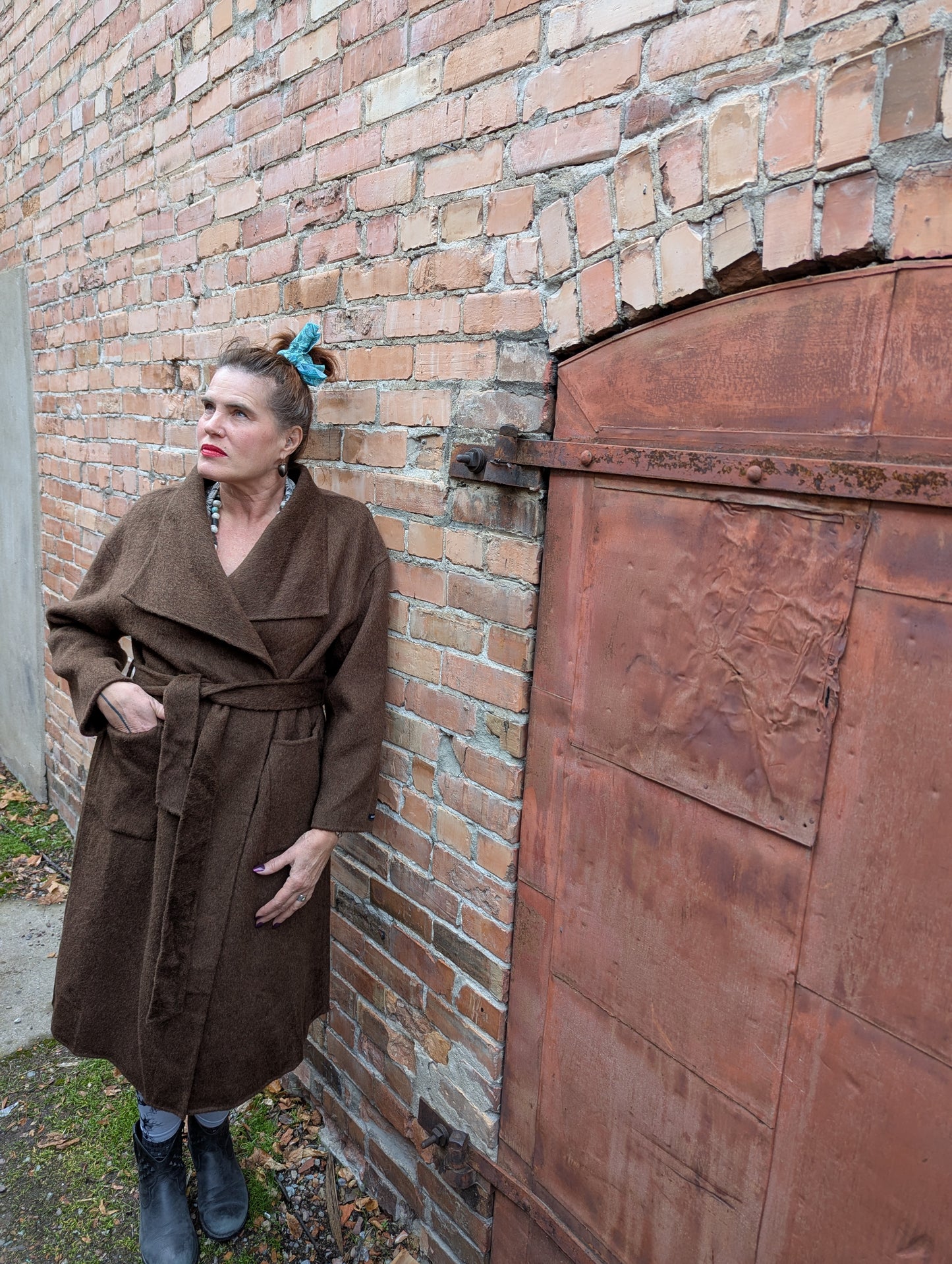 Belted Wool Long Coat