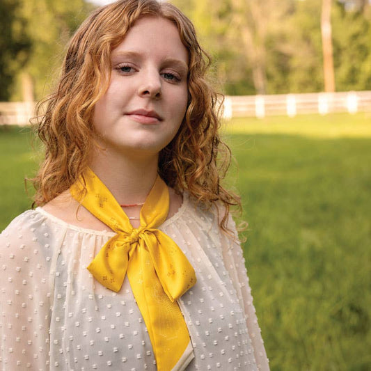 'this ain't my first rodeo' silk twilly scarf