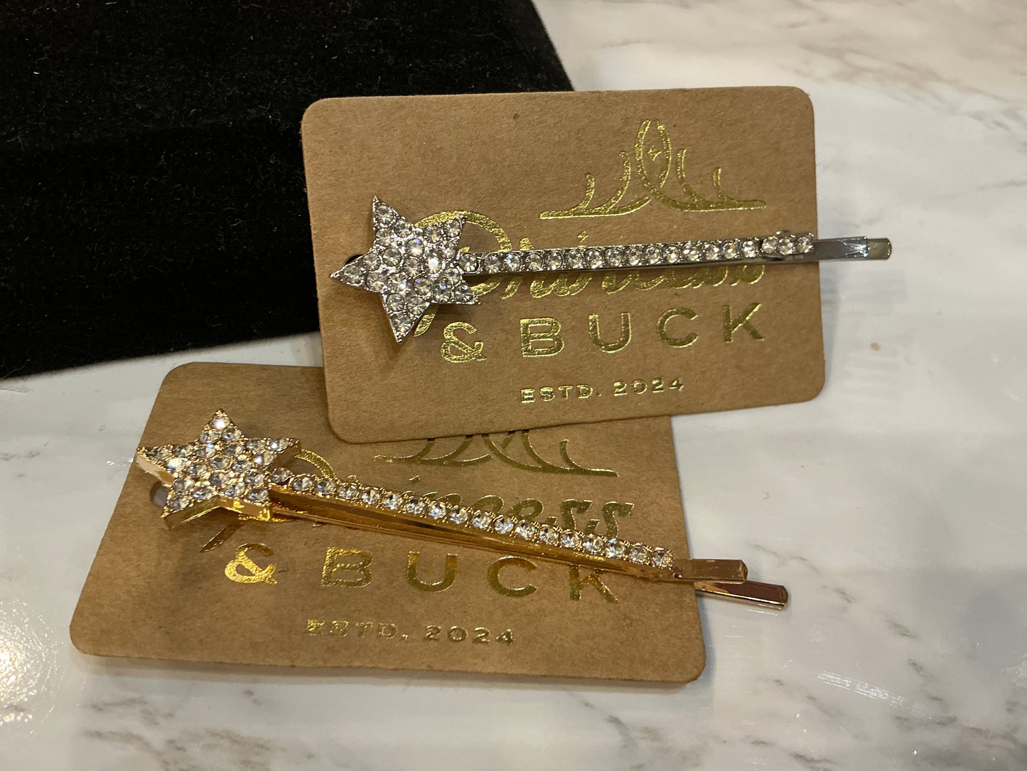 Rhinestone Stars Bobbi Pins