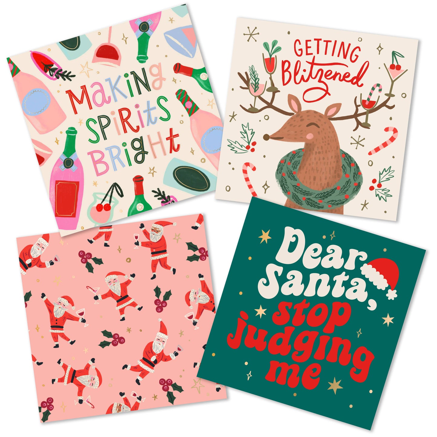 Funny Christmas Cocktail Napkins | Stop Judging Me - 20ct