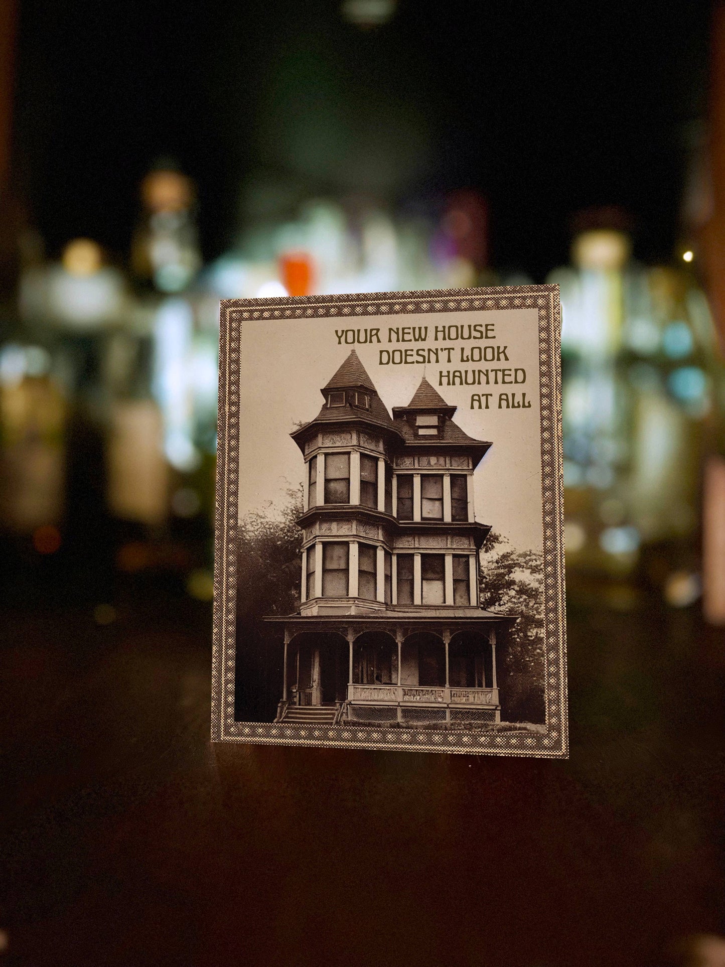 New Home Haunted House Card