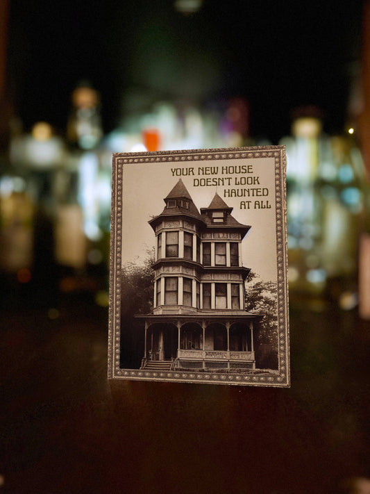 New Home Haunted House Card