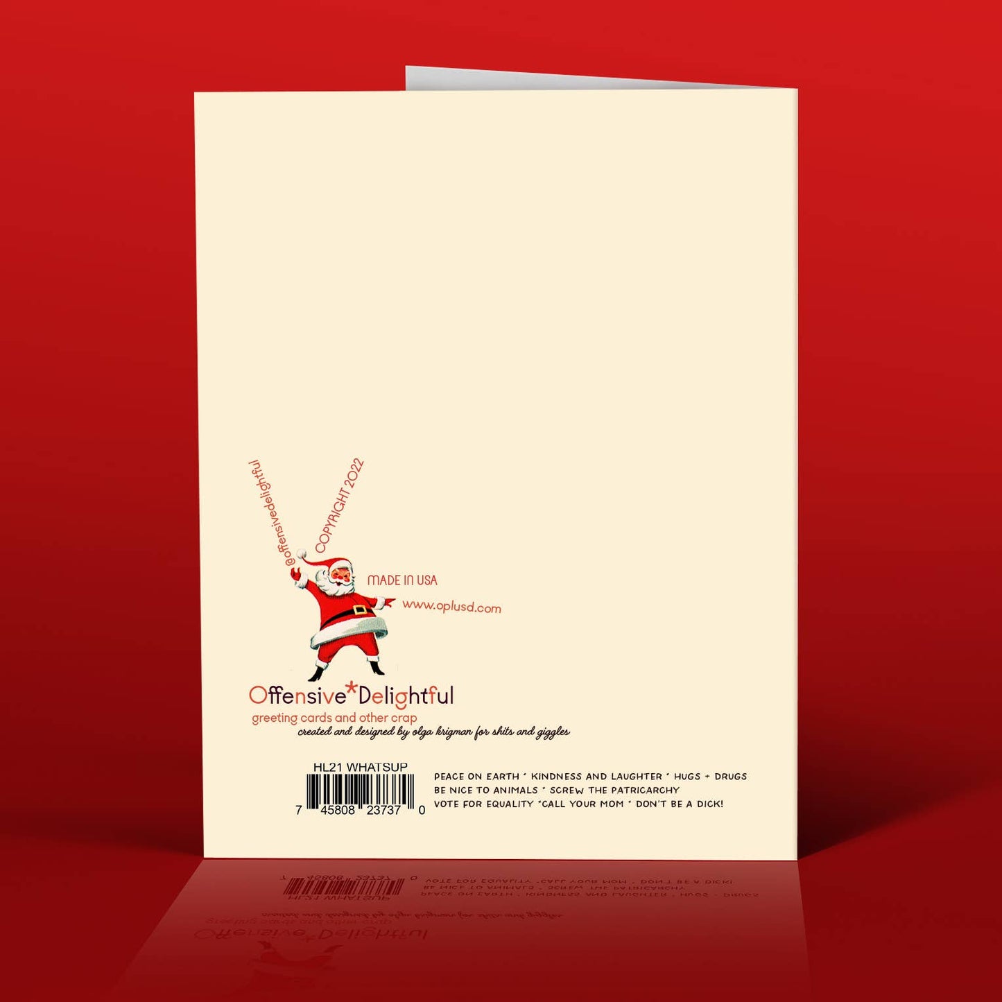 WHAT'S UP BITCHES! christmas card