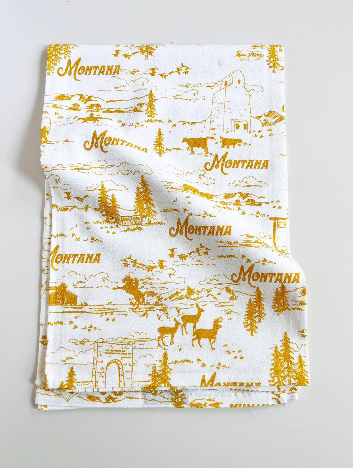 Montana Scenes Cotton Kitchen Towel