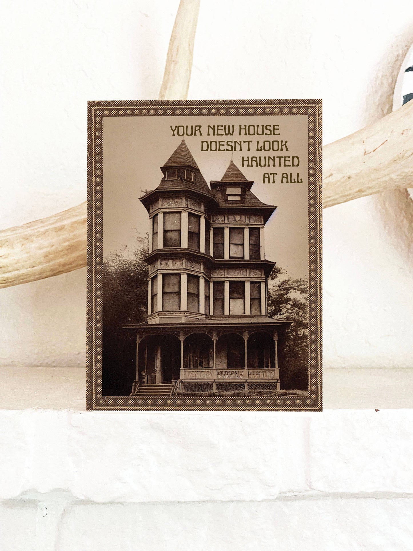 New Home Haunted House Card