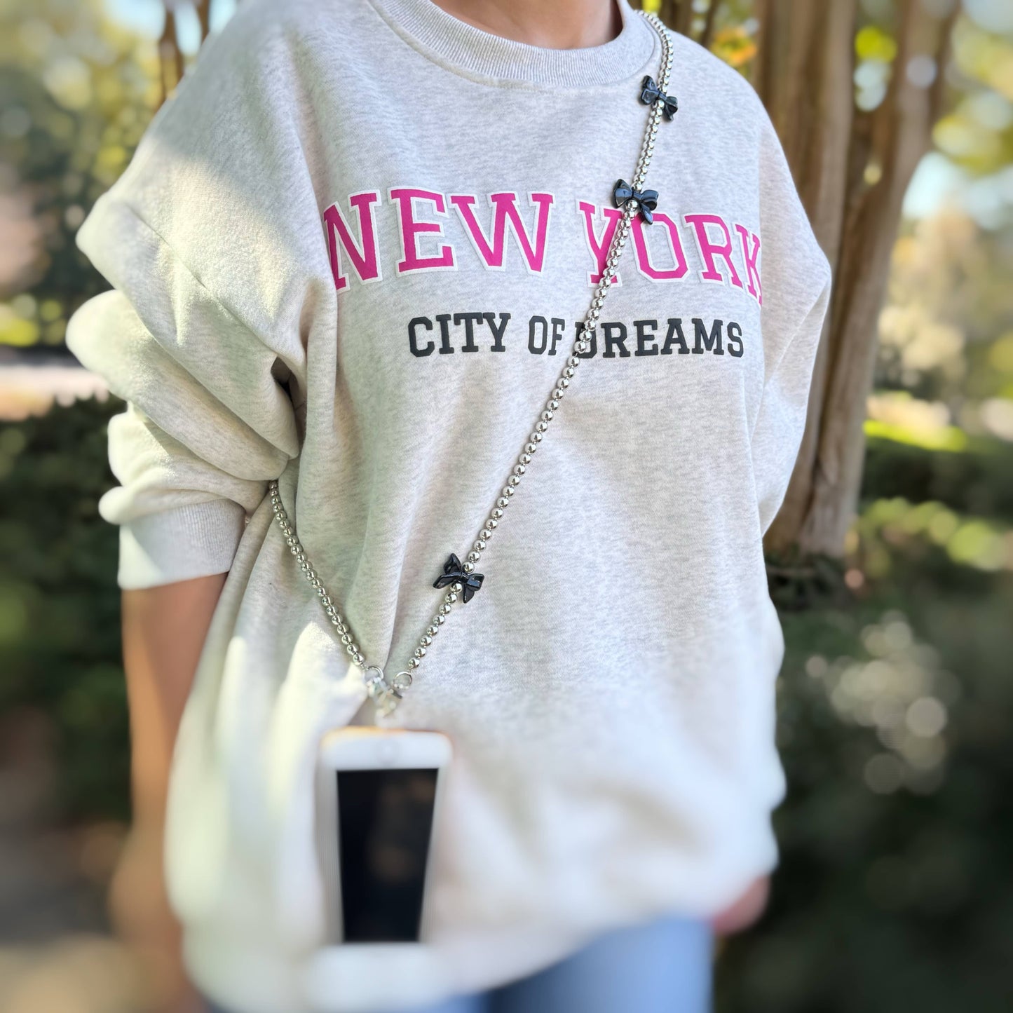 Bows And Beads Phone Lanyard