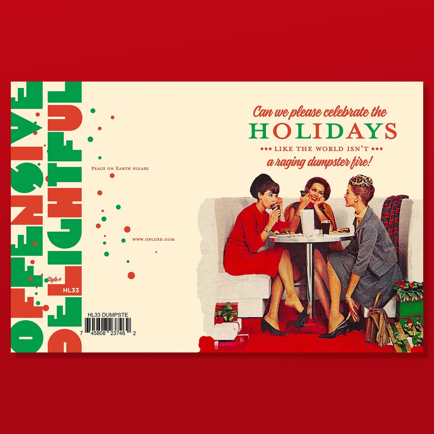 DUMPSTER FIRE HOLIDAYS! christmas card