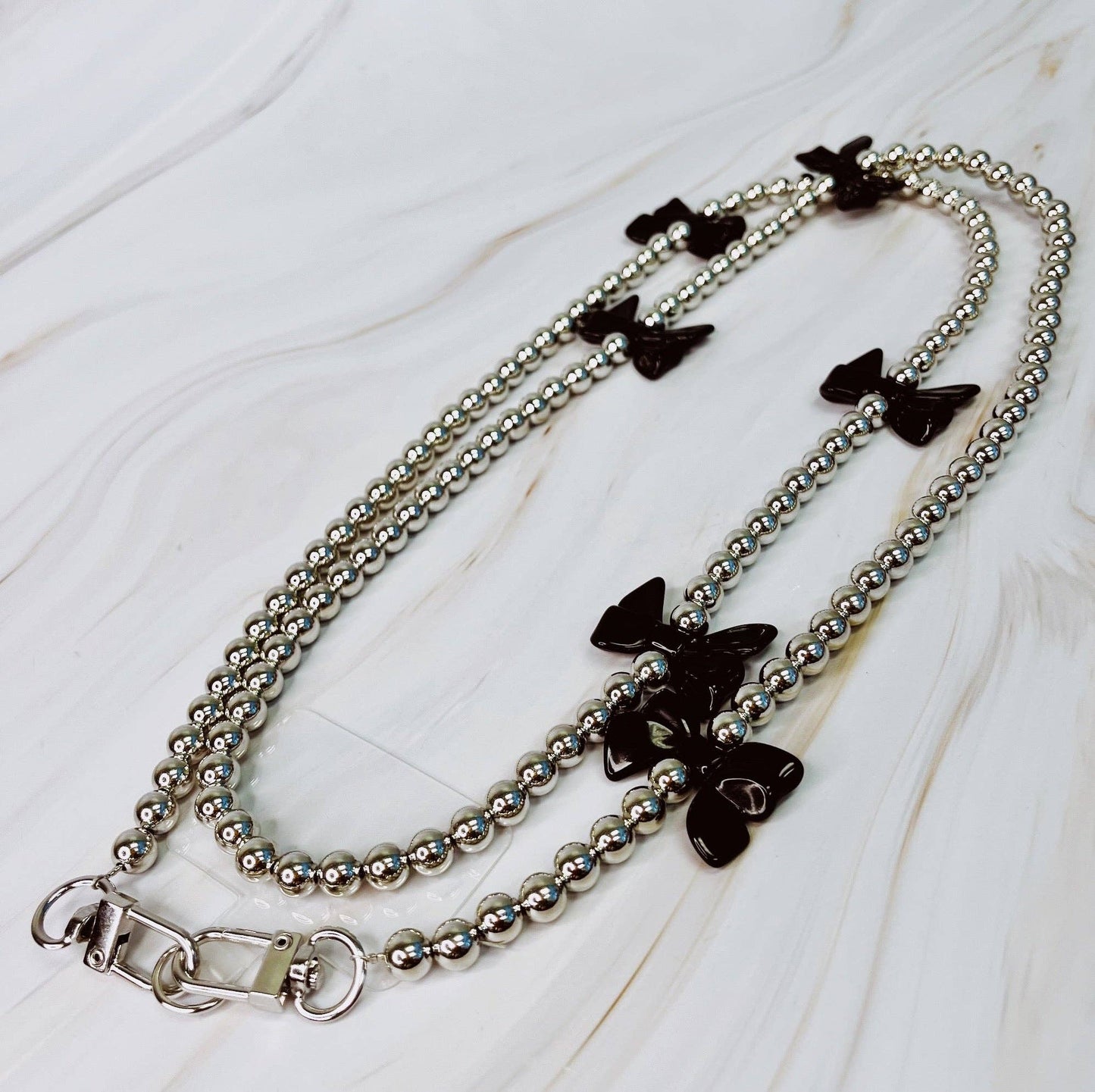 Bows And Beads Phone Lanyard