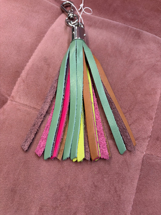 Leather Tassel Keychain