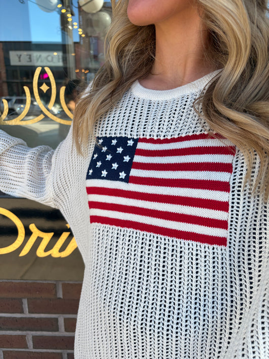 Patriotic Glory Mesh Pullover