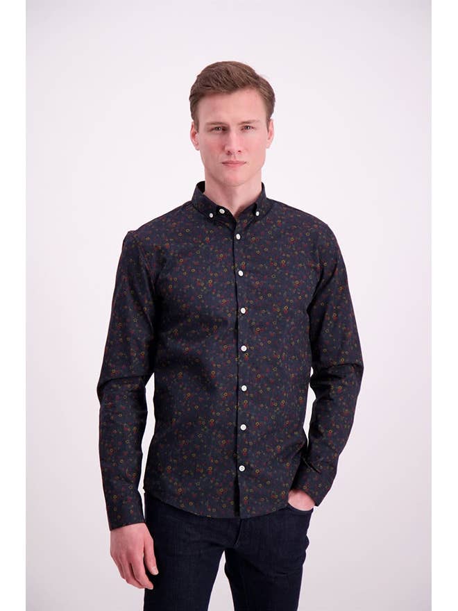 Ditsy Floral Print Shirt L/S Style: 30-22040US