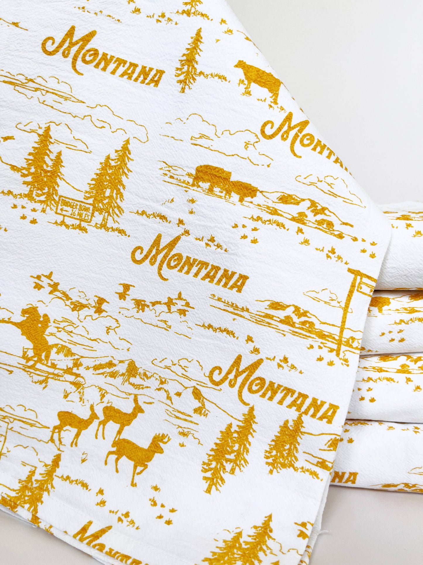 Montana Scenes Cotton Kitchen Towel