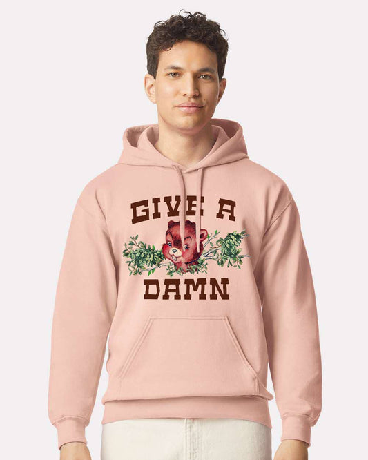 Give a Damn Hoodie - Pink