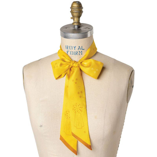 'this ain't my first rodeo' silk twilly scarf