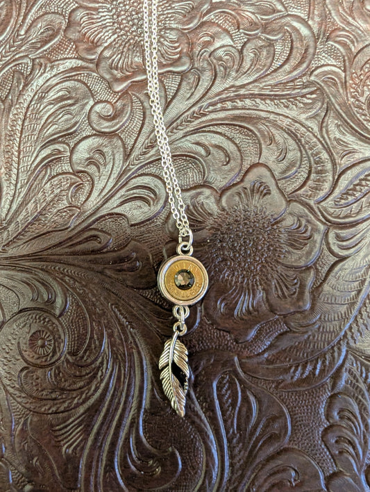 Caliber Bezel Necklace with Dangle