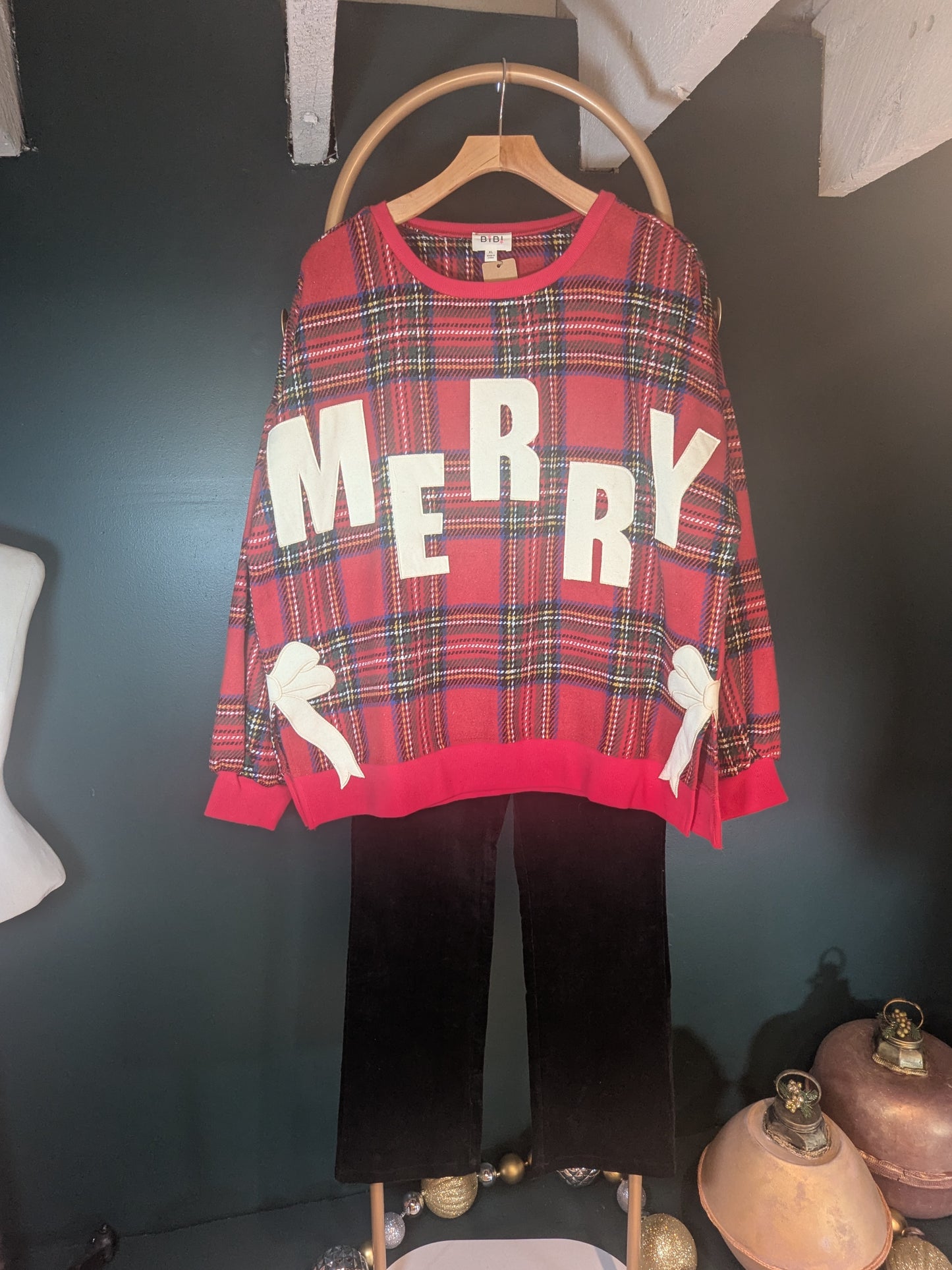 Merry Bow Sweatshirt