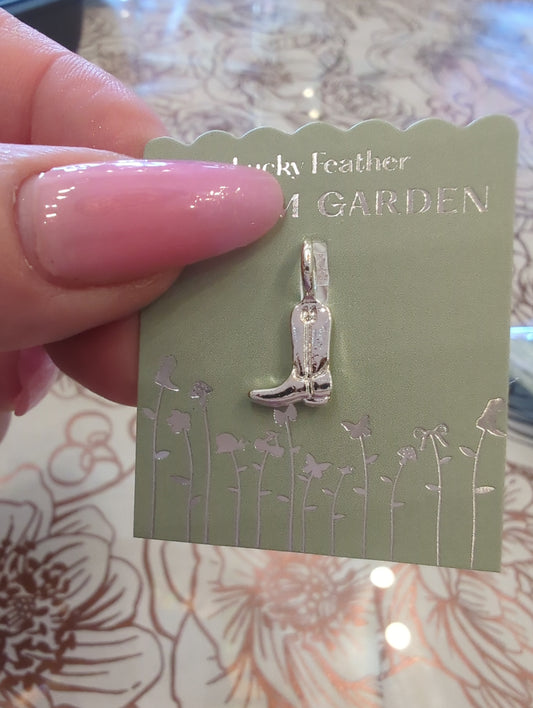 Charm Garden - Cowboy Boot Silver