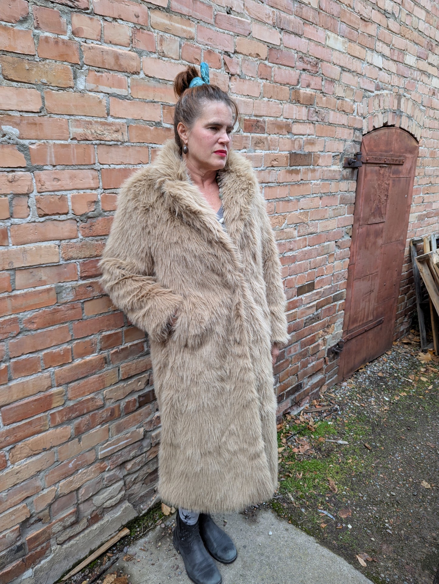 Camel 'Fur' Coat