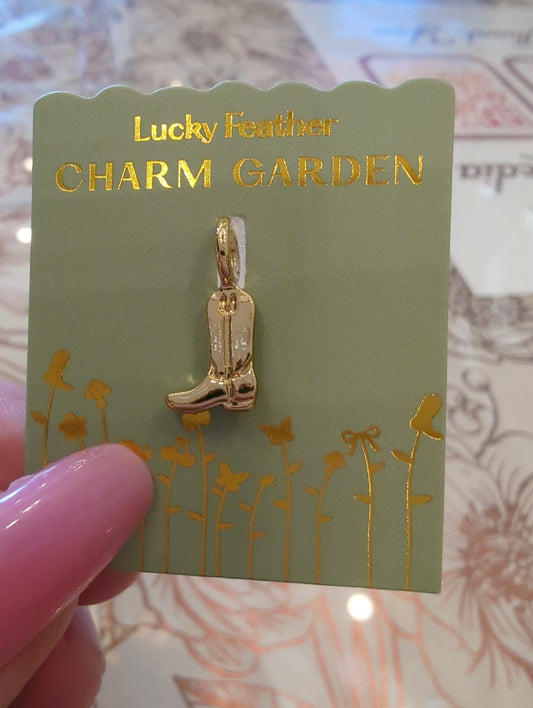 Charm Garden - Cowboy Boot Gold