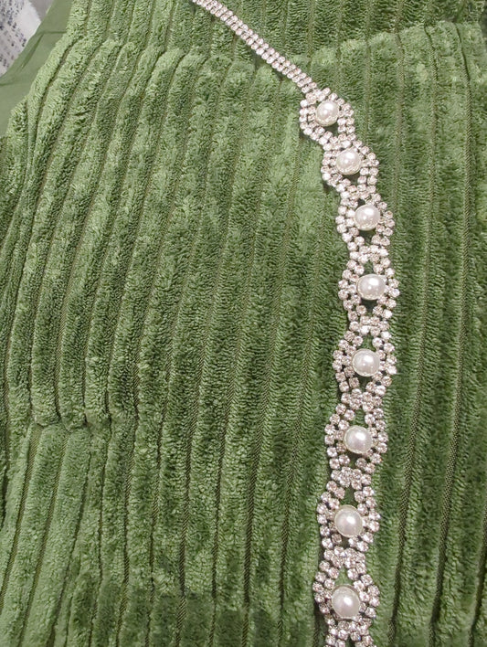 Rhinestone & Pearl Belt