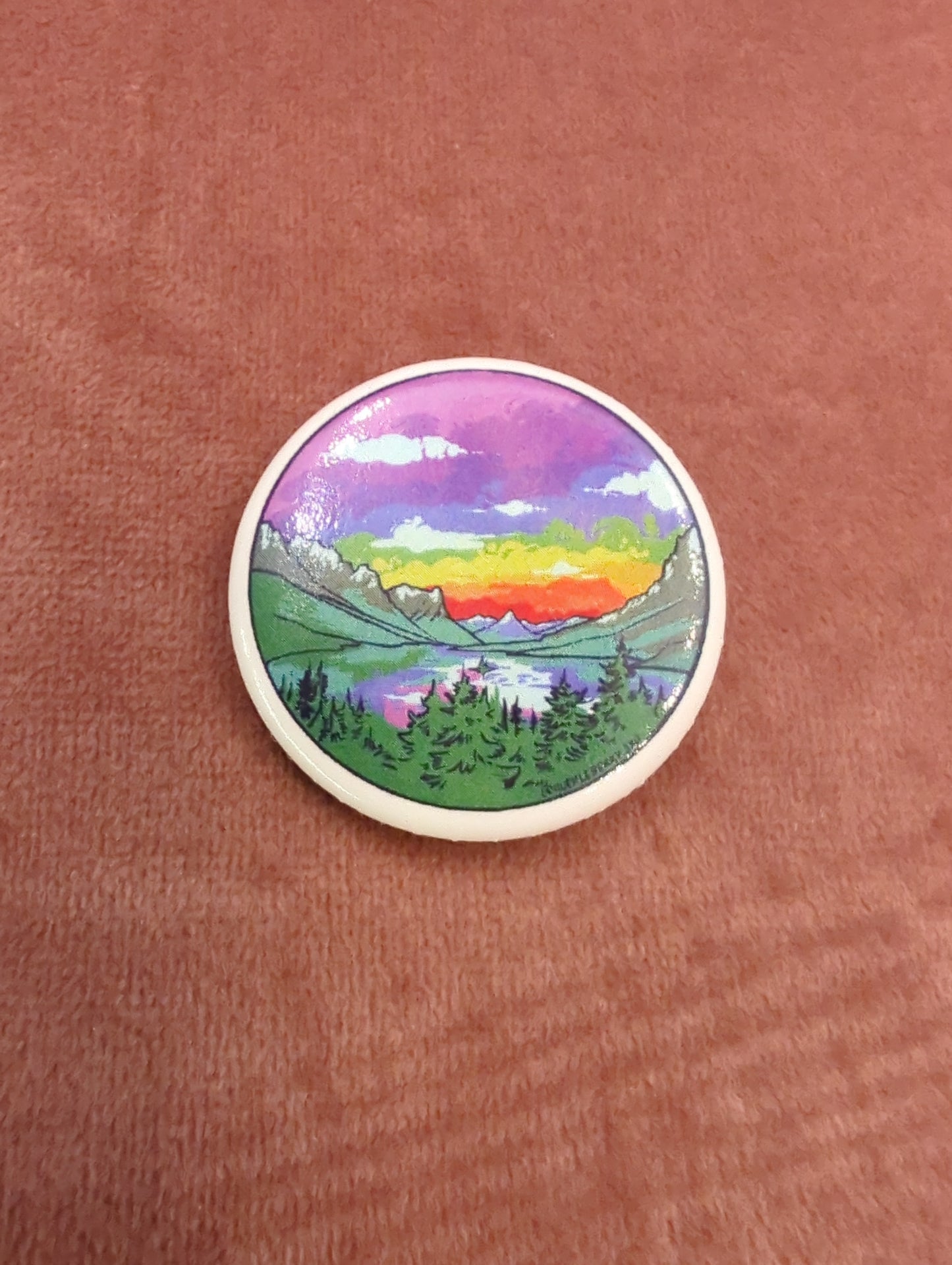 Button - Rainbow St Mary