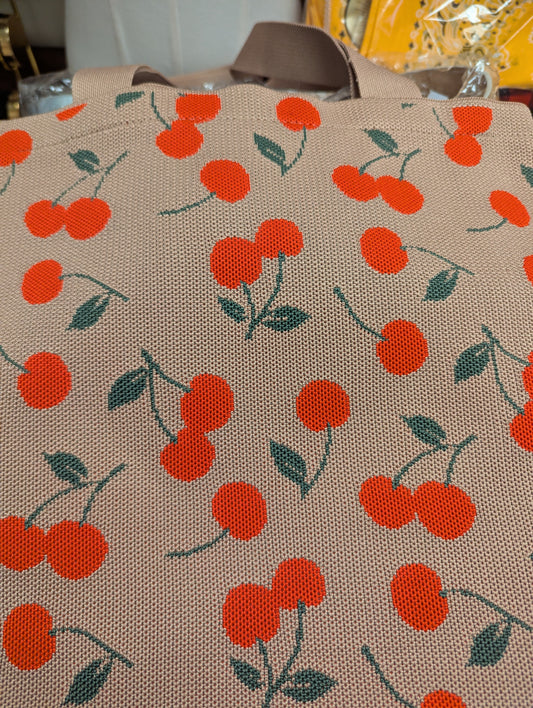Woven Cherry Bag