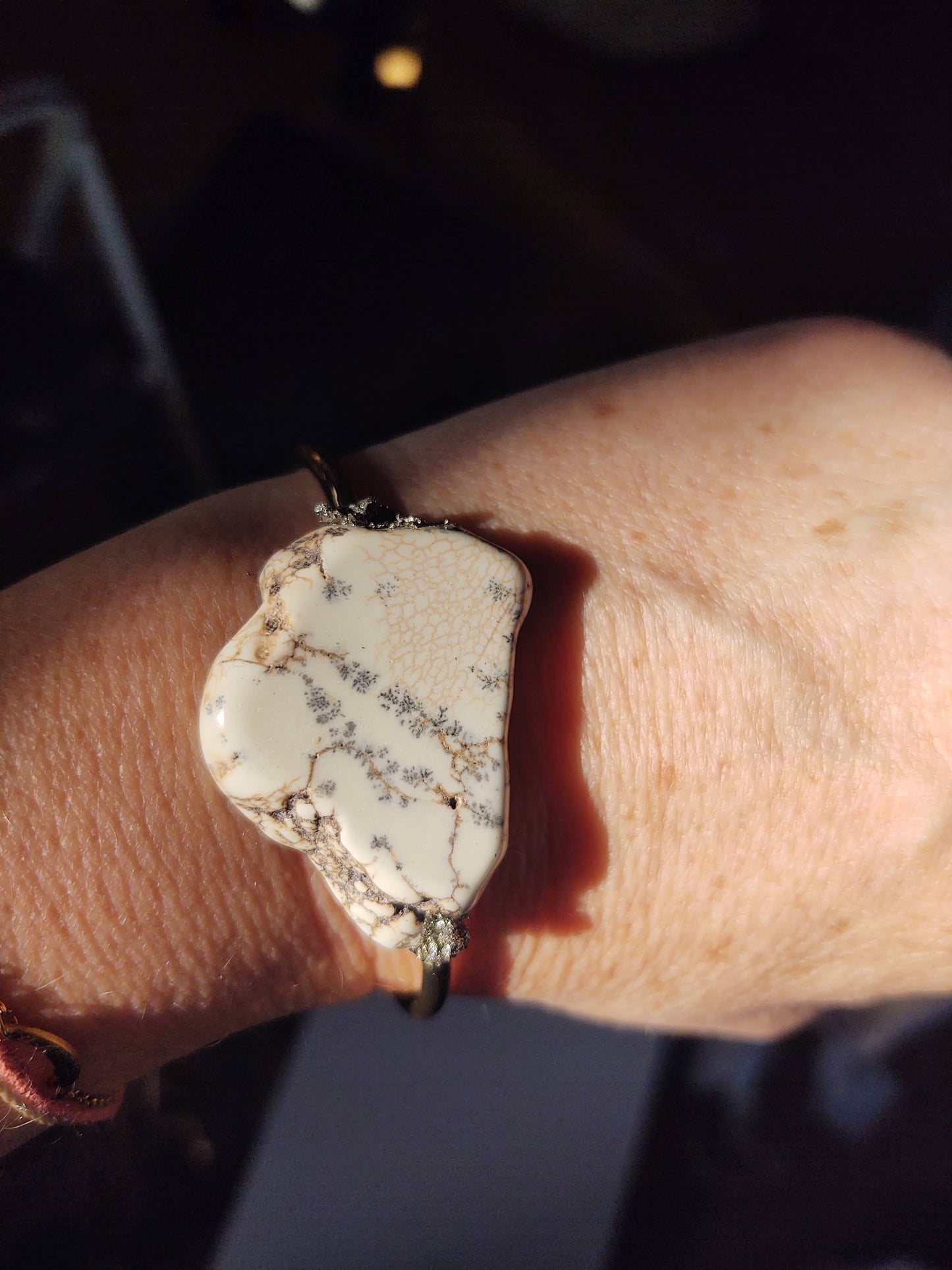 Howlite Cuff Bracelet